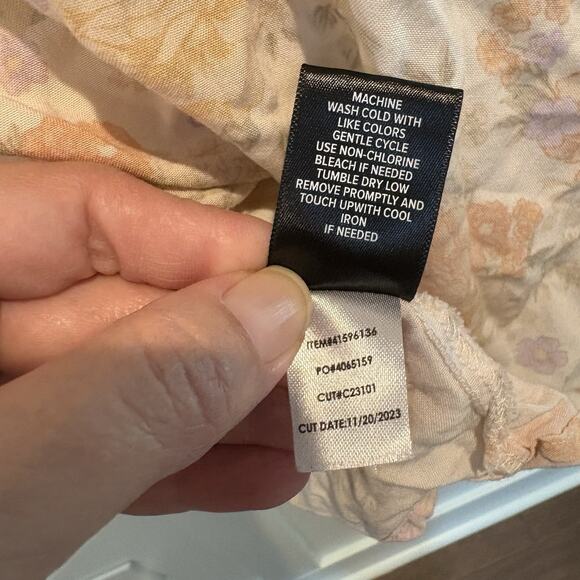 Torrid Babydoll Corset Top 5X Cream Pink Festival Fairy Coquette Bloom Whimsy - Picture 16 of 16